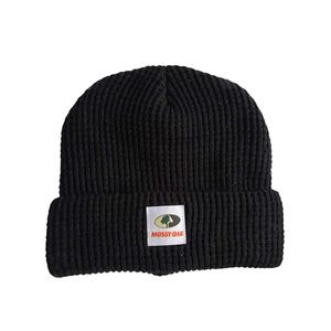 Black Chunky Knit Beanie